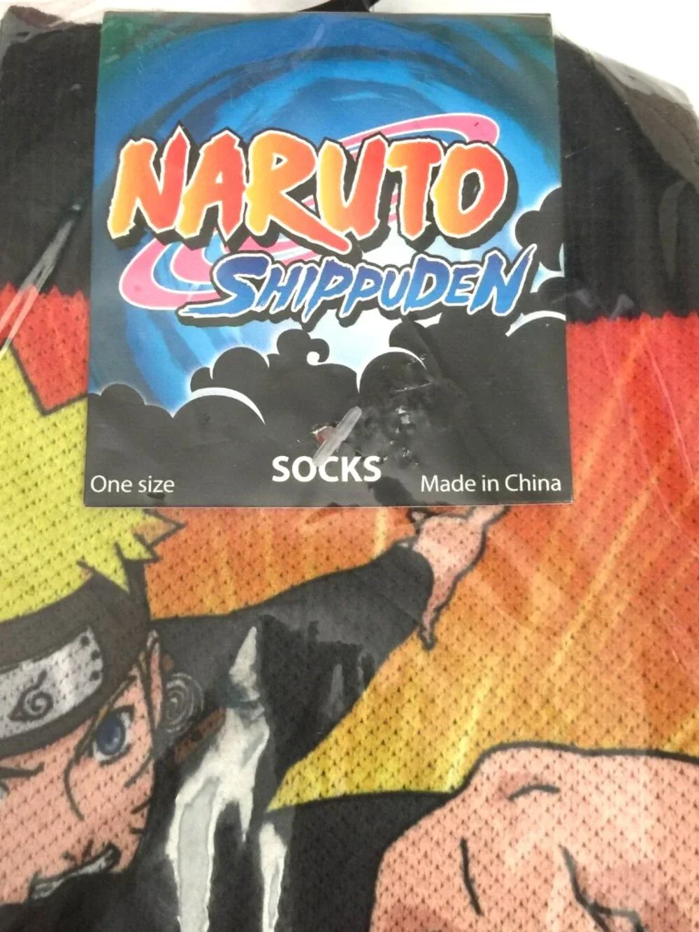 RIPPLE JUNCTION NARUTO SHIPPUDEN JAPANESE MANGA ANIME CREW SOCKS MENS ONE SIZE